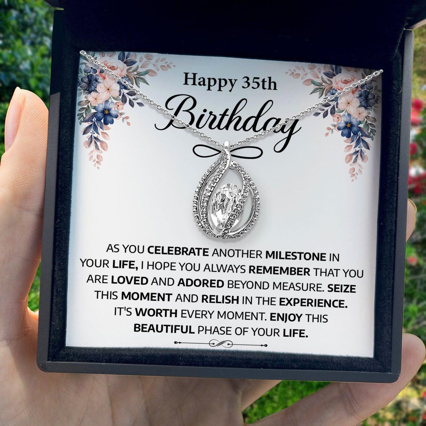 AllGifting, Birdcage Necklace For Women, 35th Birthday Gift for Her Sterling Silver Birdcage Pendant Jewelry