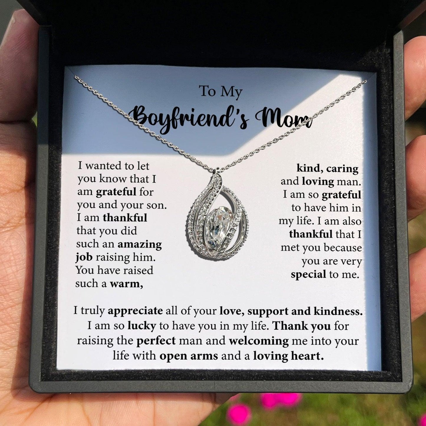 AllGifting, Birdcage Necklace For Women, Boyfriend's Mom Gift Sterling Silver Birdcage Pendant Jewelry, Card1