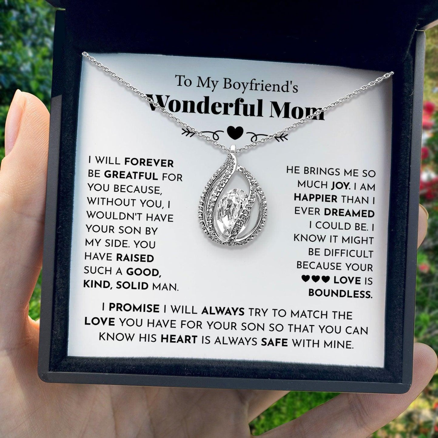 AllGifting, Birdcage Necklace For Women, Boyfriend's Mom Gift Sterling Silver Birdcage Pendant Jewelry, Card7