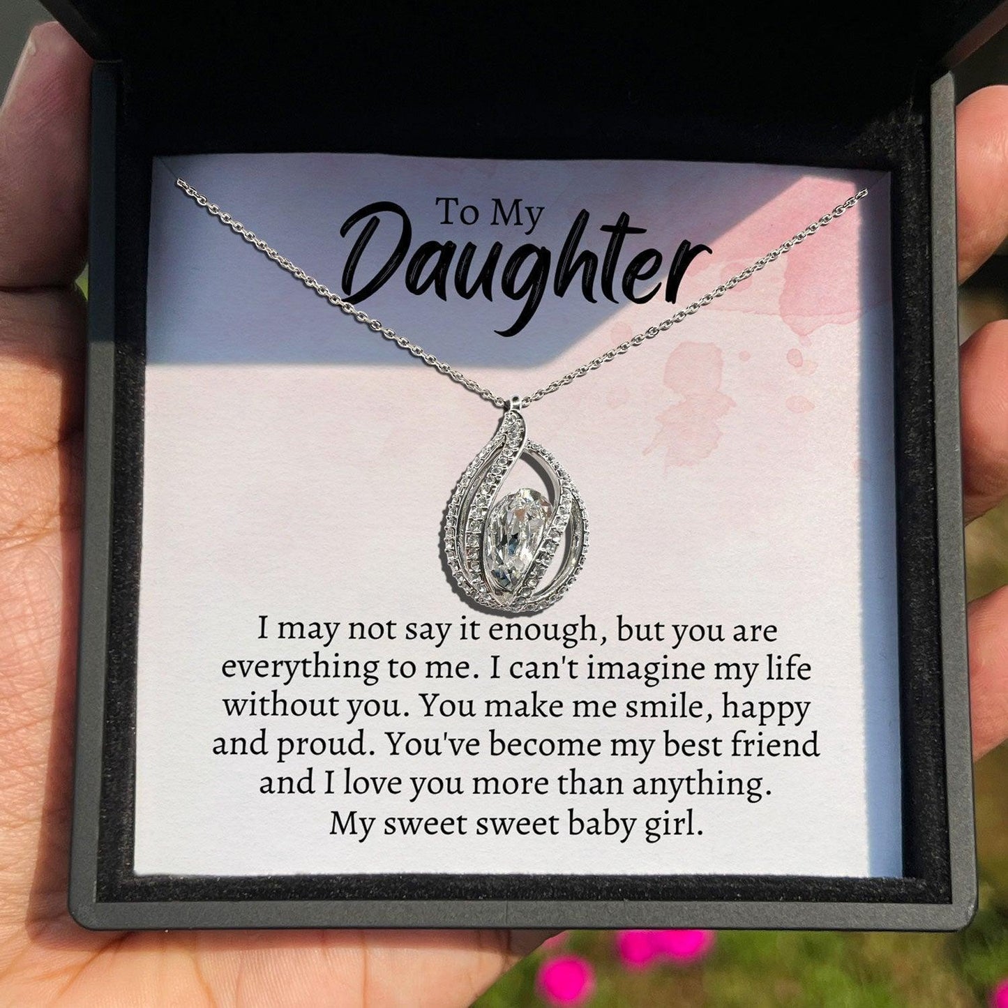 AllGifting, Birdcage Necklace For Women, Daughter Gift Sterling Silver Birdcage Pendant Jewelry, Card14