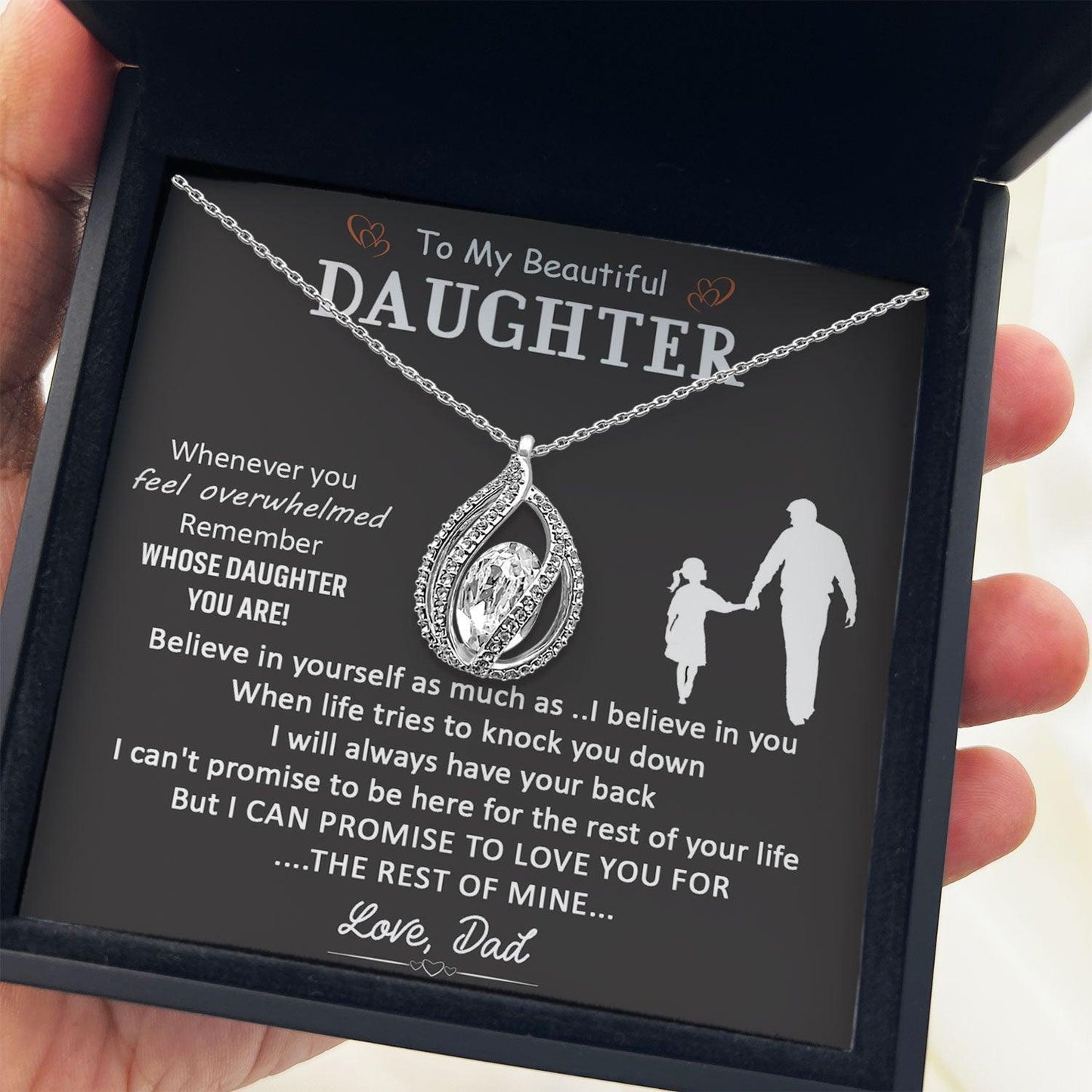 AllGifting, Birdcage Necklace For Women, Daughter Gift Sterling Silver Birdcage Pendant Jewelry, Card4
