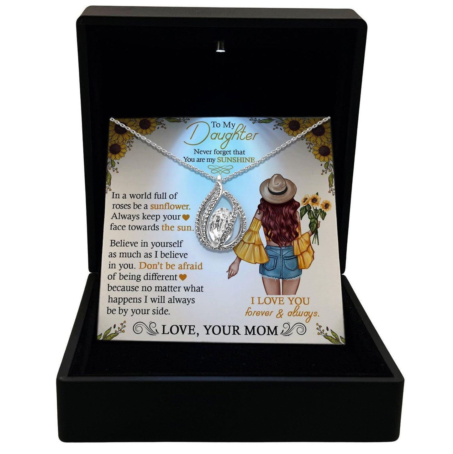 AllGifting, Women's Necklace, Orbital Birdcage, Daughter Gift Sterling Silver Birdcage Pendant Jewelry, Card7