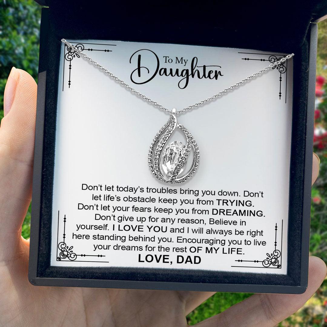 AllGifting, Birdcage Necklace For Women, Daughter Gift Sterling Silver Birdcage Pendant Jewelry, Card8