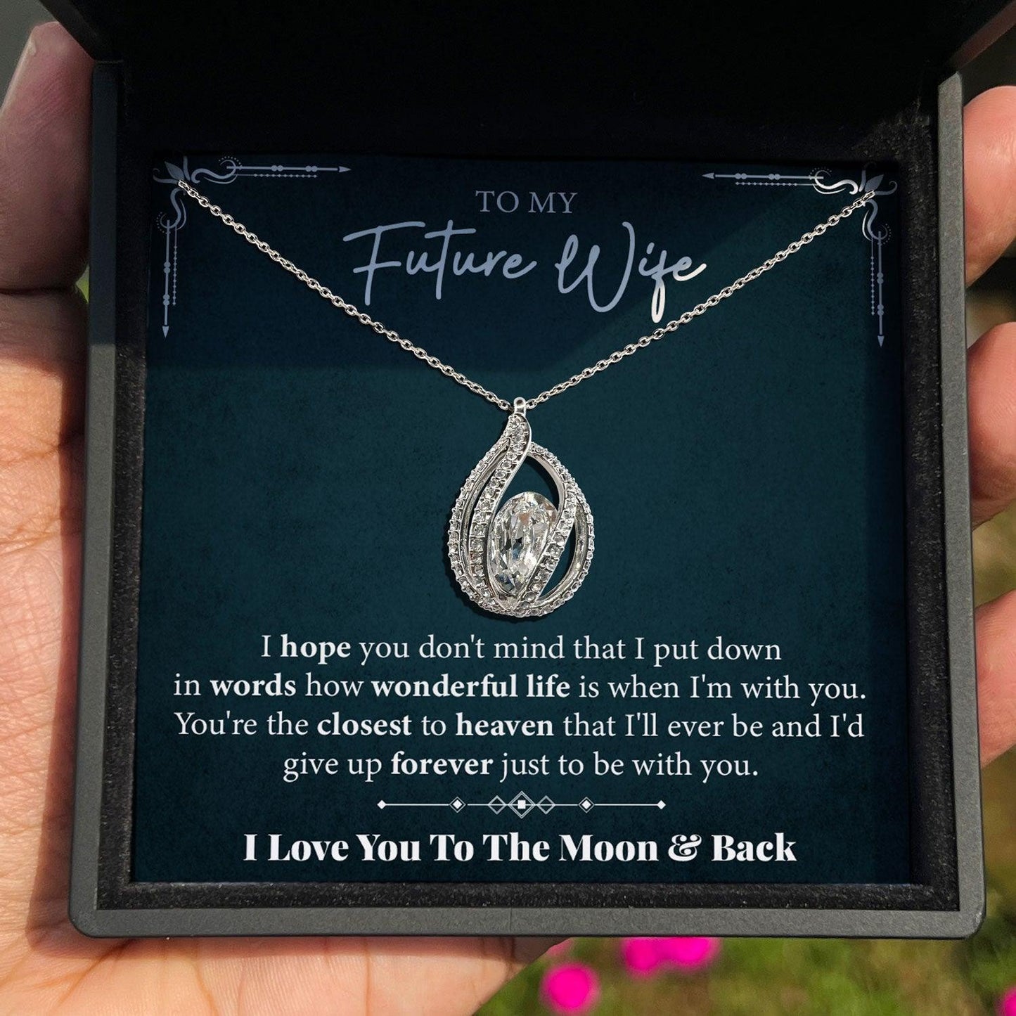 AllGifting, Birdcage Necklace For Women, Future Wife Gift Sterling Silver Birdcage Pendant Jewelry, Card2