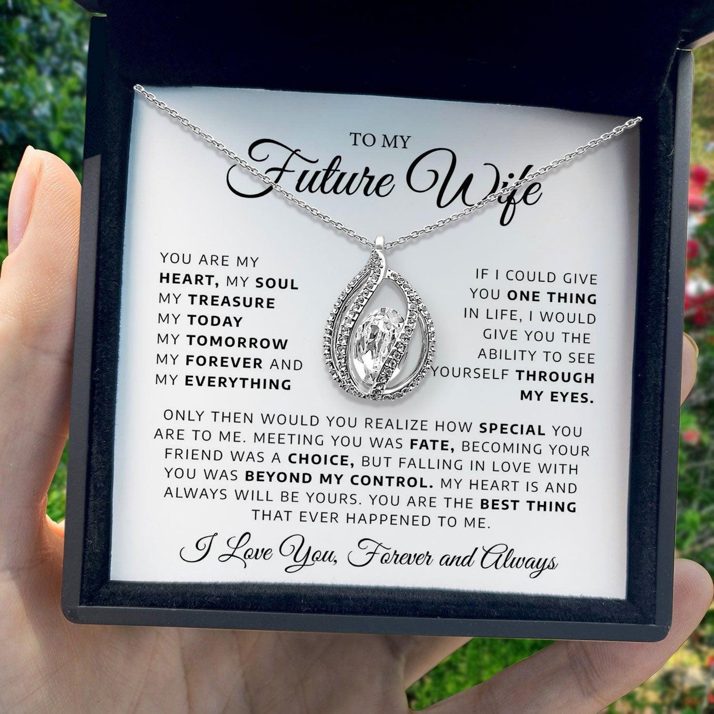 AllGifting, Birdcage Necklace For Women, Future Wife Gift Sterling Silver Birdcage Pendant Jewelry, Card3