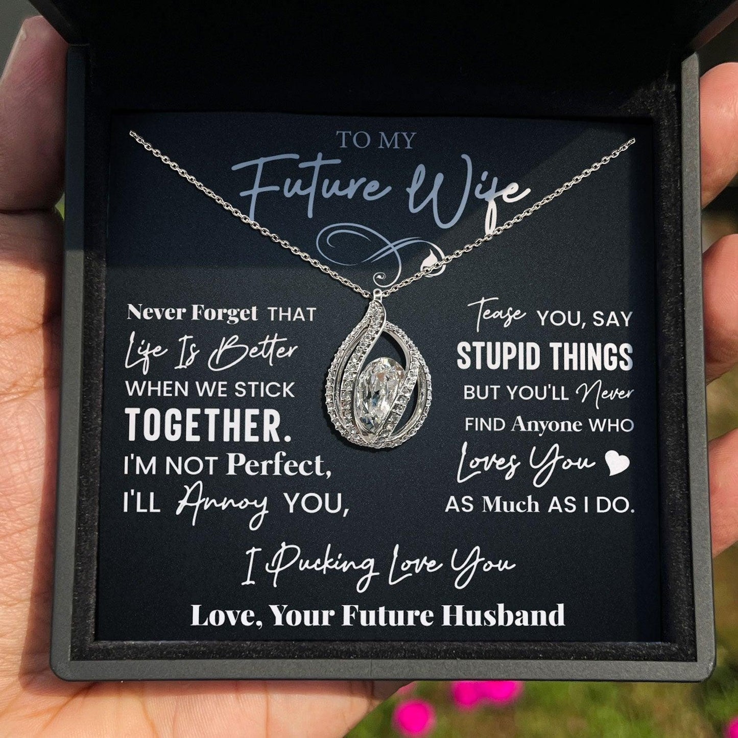 AllGifting, Birdcage Necklace For Women, Future Wife Gift Sterling Silver Birdcage Pendant Jewelry, Card9