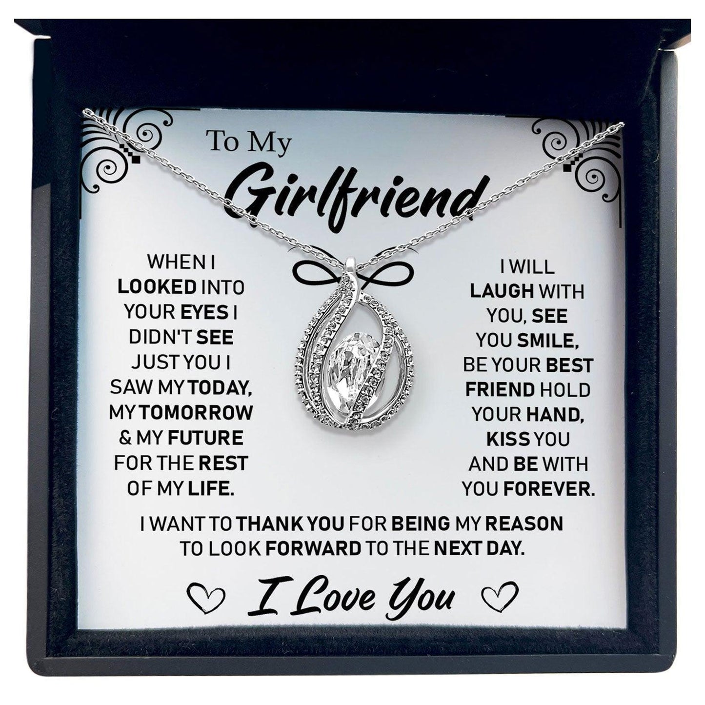 AllGifting, Birdcage Necklace For Women, Girlfriend Gift Sterling Silver Birdcage Pendant Jewelry, Card4