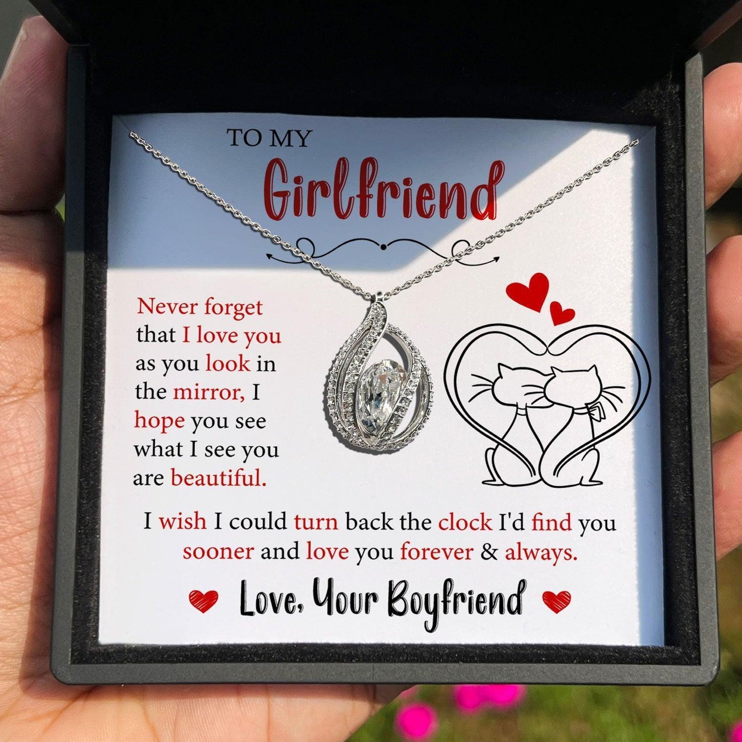AllGifting, Birdcage Necklace For Women, Girlfriend Gift Sterling Silver Birdcage Pendant Jewelry, Card5