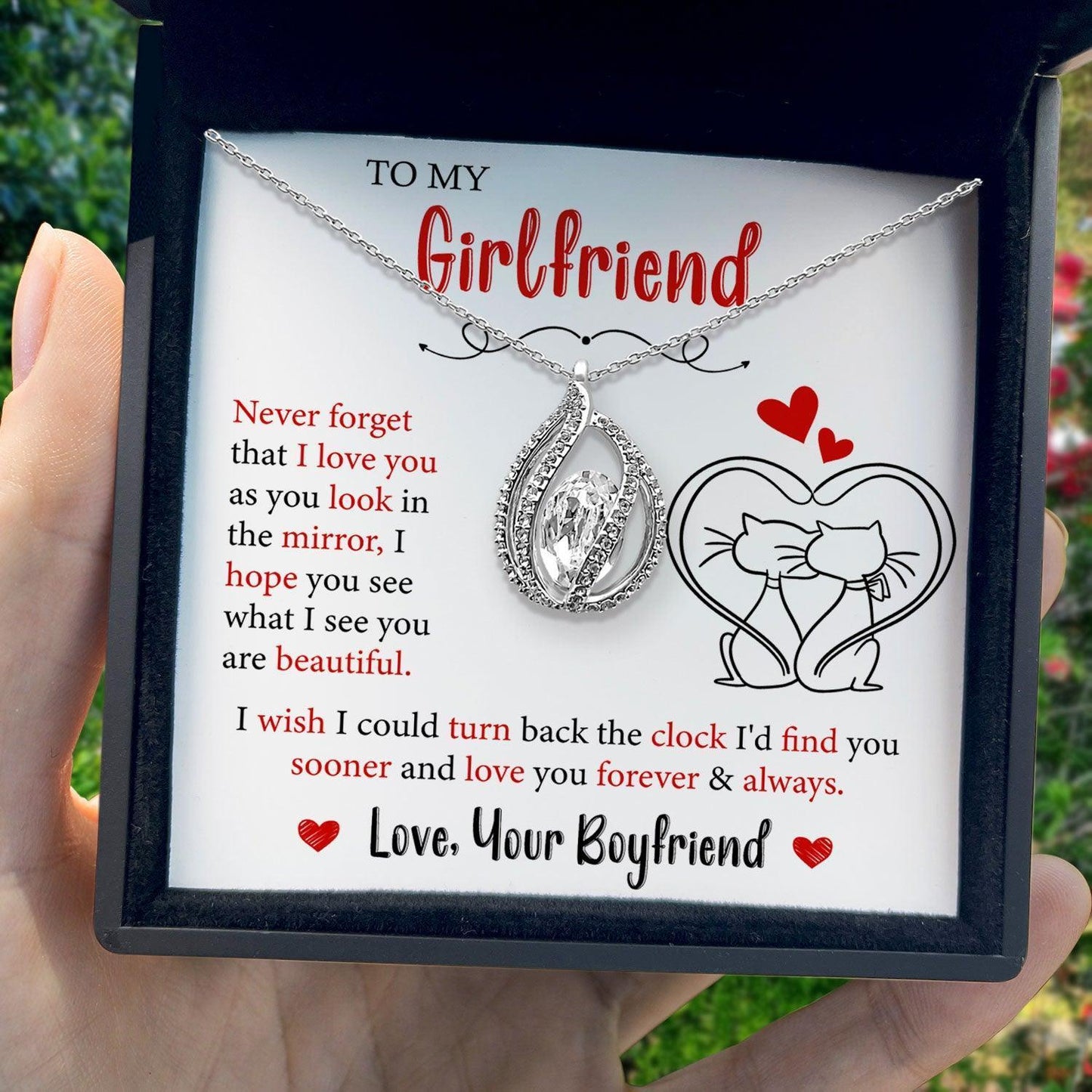 AllGifting, Birdcage Necklace For Women, Girlfriend Gift Sterling Silver Birdcage Pendant Jewelry, Card5