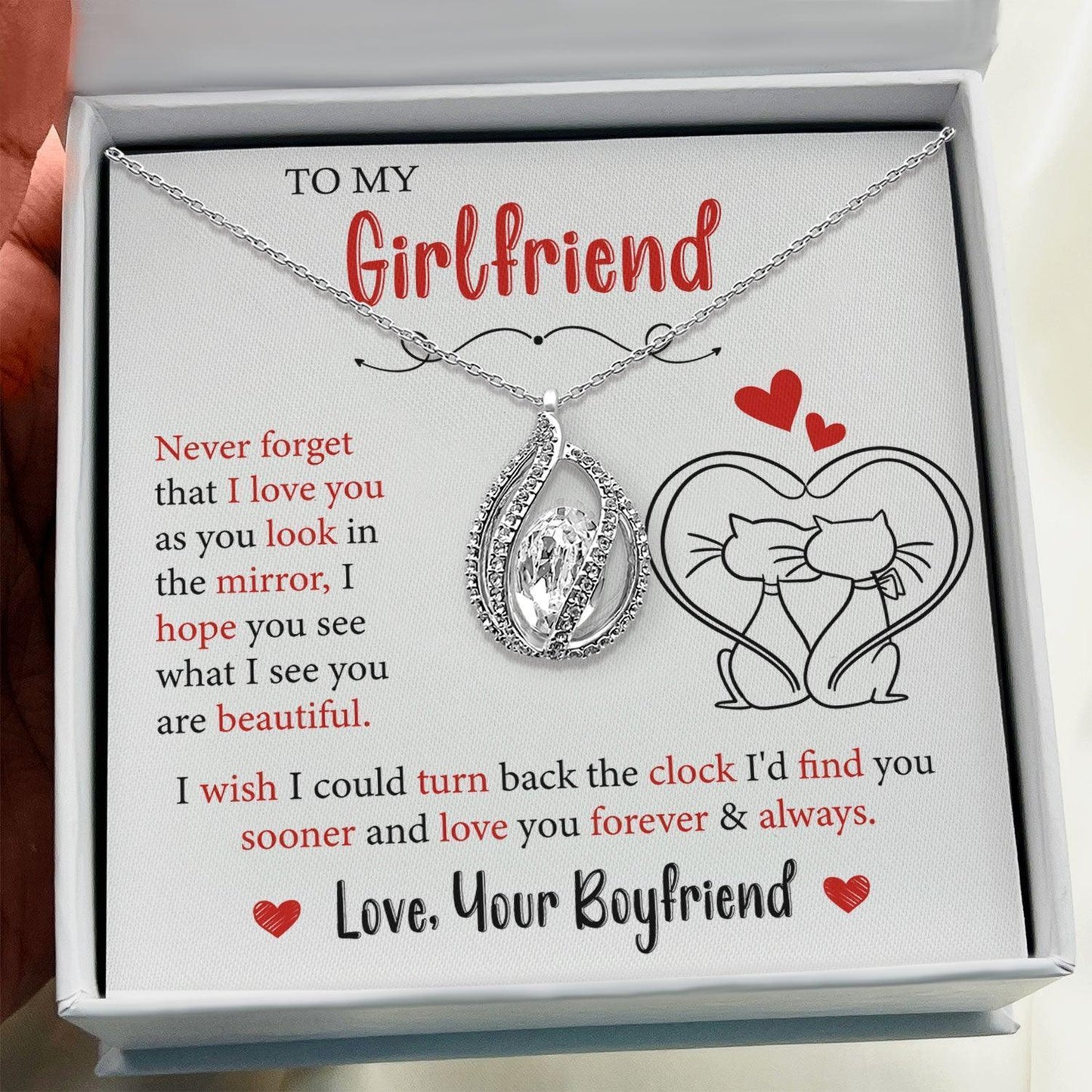 AllGifting, Birdcage Necklace For Women, Girlfriend Gift Sterling Silver Birdcage Pendant Jewelry, Card5