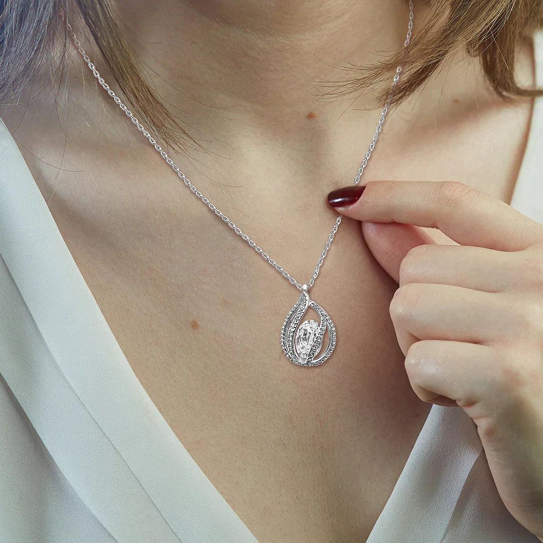 AllGifting, Birdcage Necklace For Women, Girlfriend Gift Sterling Silver Birdcage Pendant Jewelry, Card6