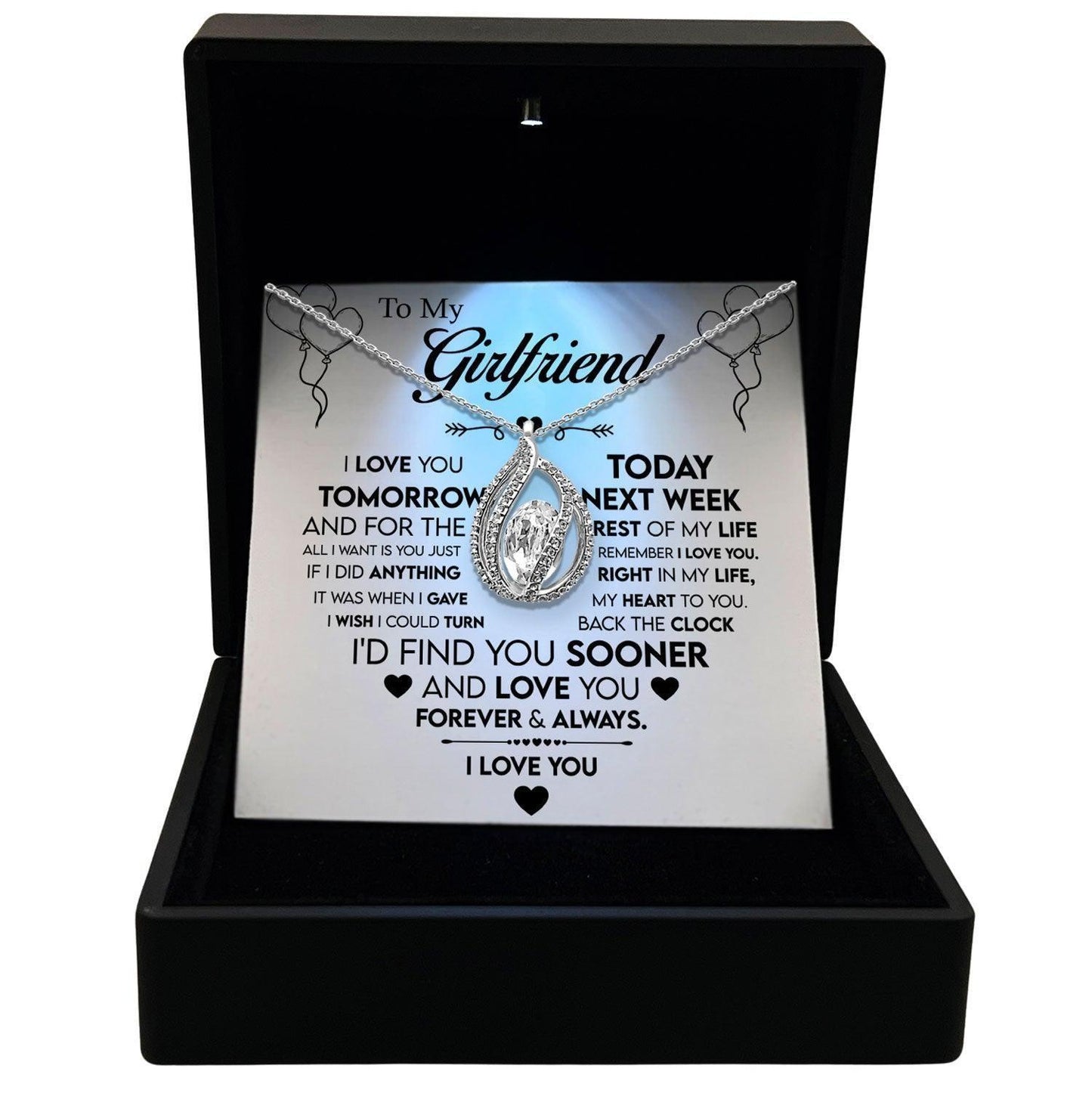AllGifting, Birdcage Necklace For Women, Girlfriend Gift Sterling Silver Birdcage Pendant Jewelry, Card6