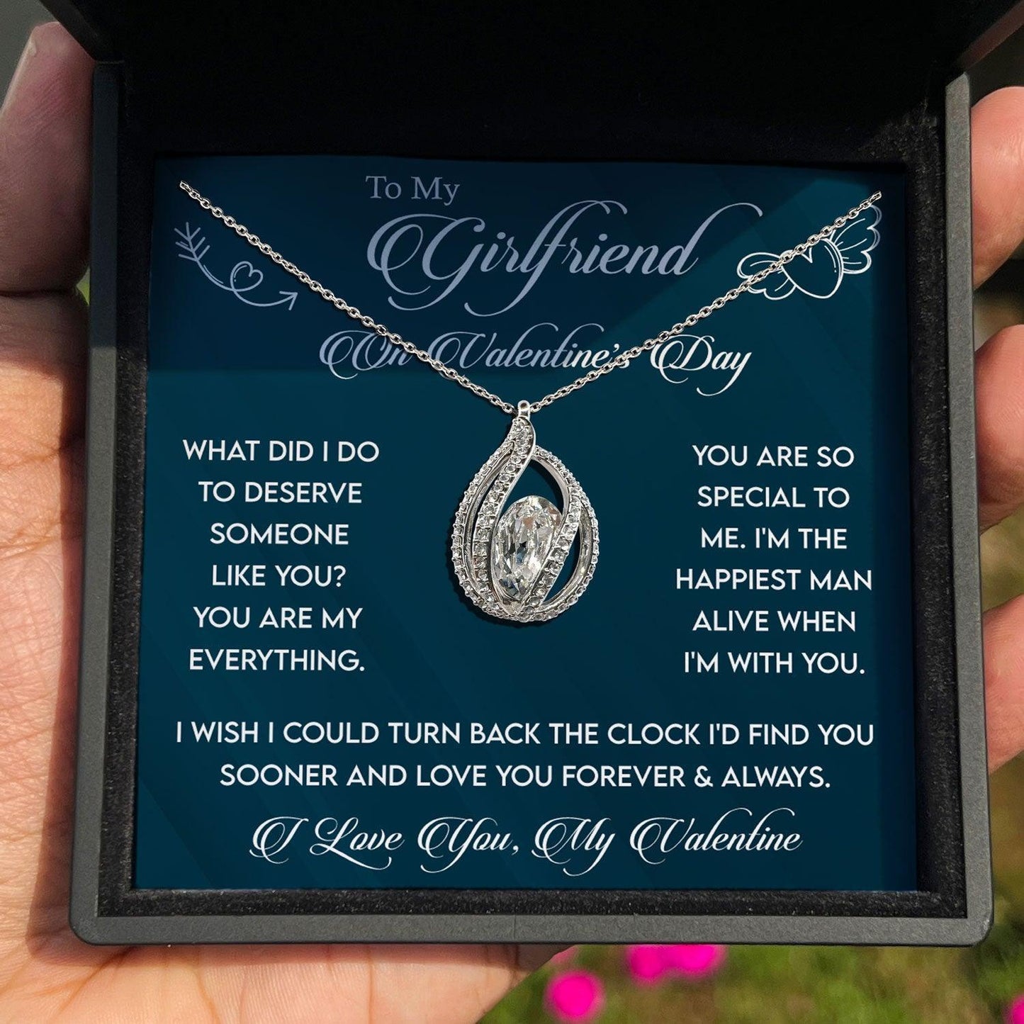 AllGifting, Birdcage Necklace For Women, Girlfriend Gift Sterling Silver Birdcage Pendant Jewelry, Card7