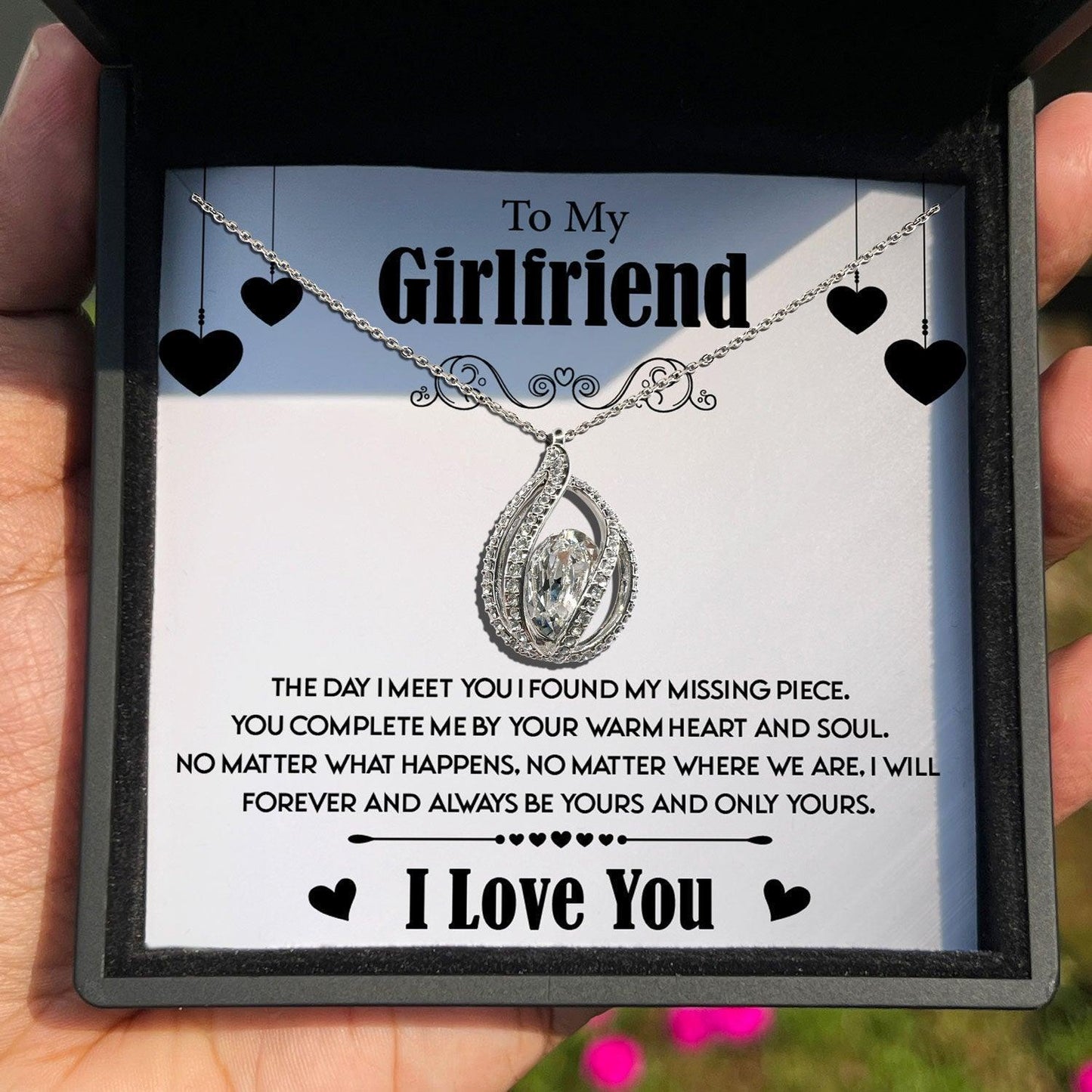 AllGifting, Birdcage Necklace For Women, Girlfriend Gift Sterling Silver Birdcage Pendant Jewelry, Card8