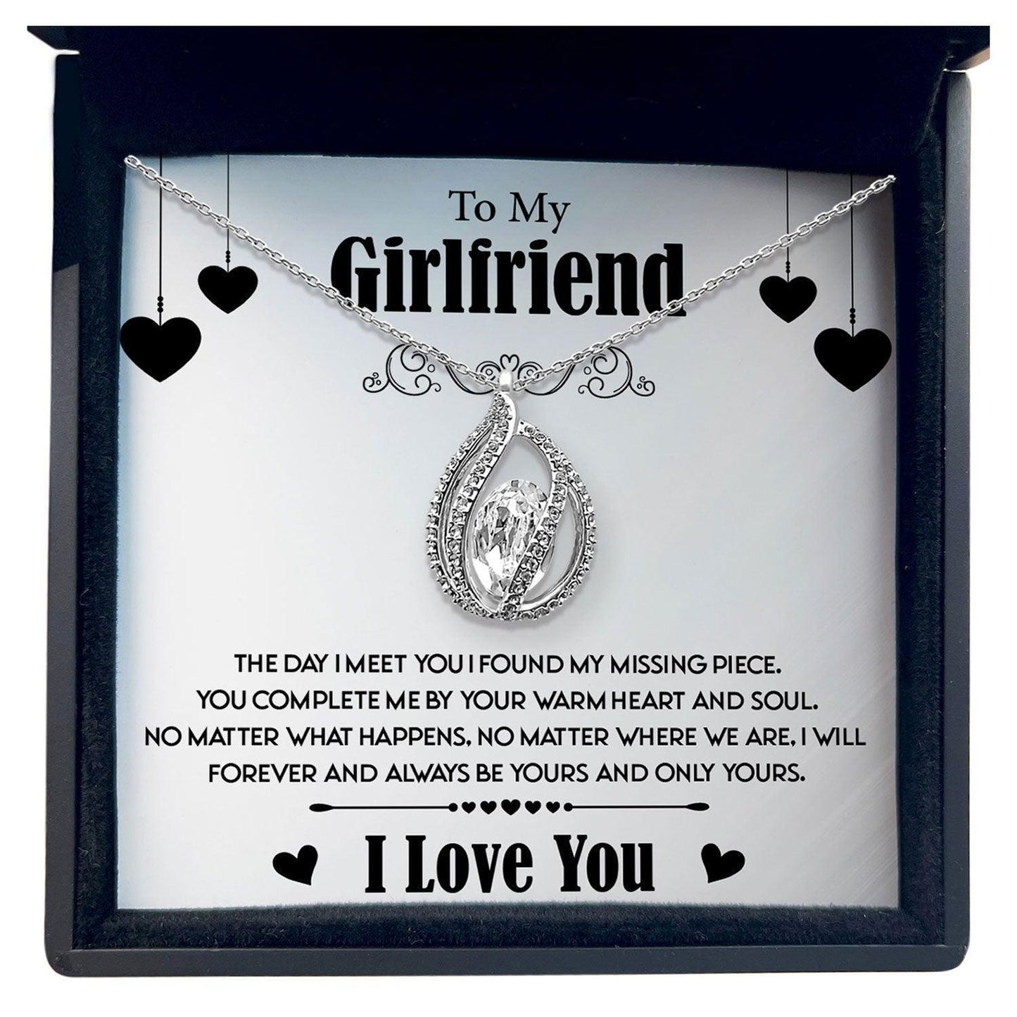 AllGifting, Birdcage Necklace For Women, Girlfriend Gift Sterling Silver Birdcage Pendant Jewelry, Card8