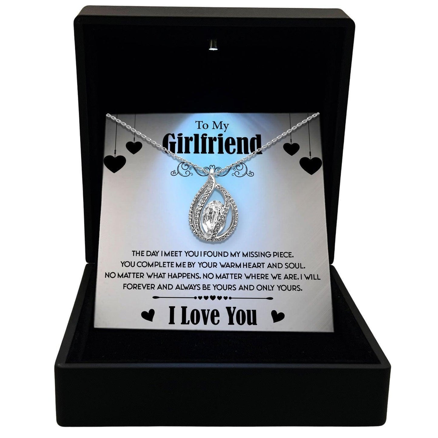 AllGifting, Birdcage Necklace For Women, Girlfriend Gift Sterling Silver Birdcage Pendant Jewelry, Card8