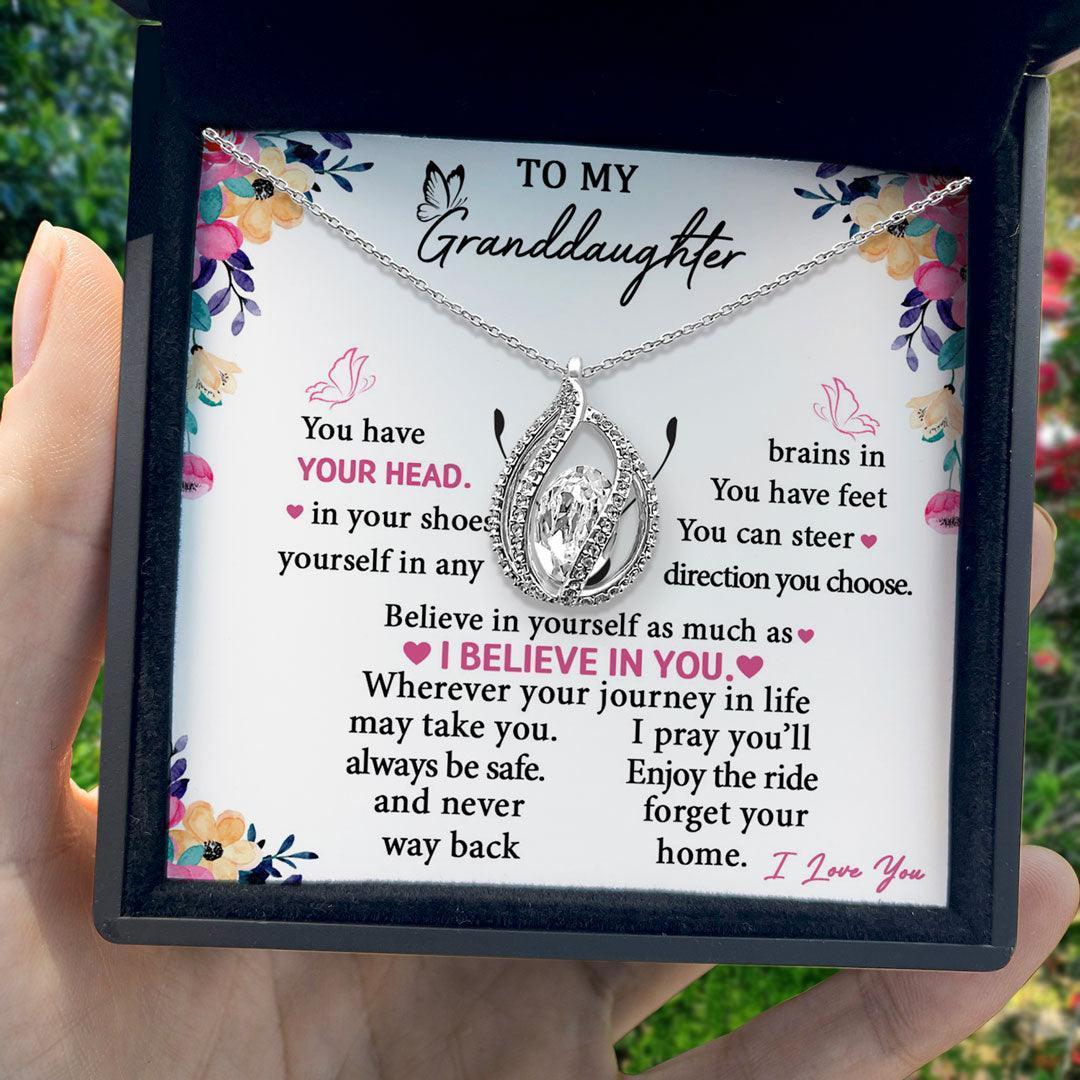 AllGifting, Birdcage Necklace For Women, Granddaughter Gift Sterling Silver Birdcage Pendant Jewelry, Card4