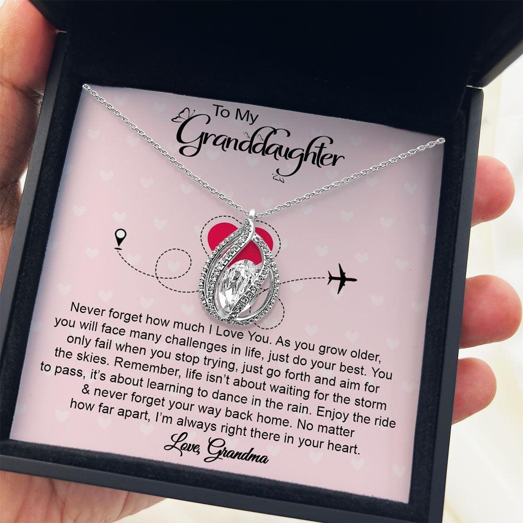 AllGifting, Birdcage Necklace For Women, Granddaughter Gift Sterling Silver Birdcage Pendant Jewelry, Card6