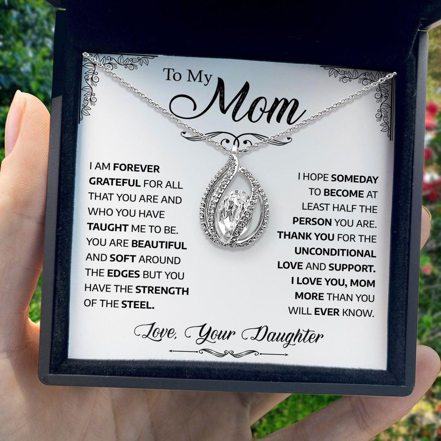AllGifting, Birdcage Necklace For Women, Mom Gift Sterling Silver Birdcage Pendant Jewelry, Card14