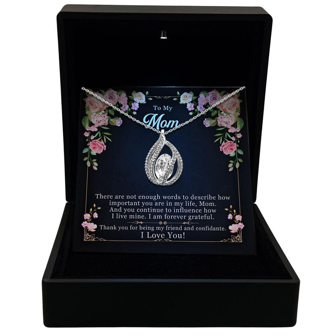 AllGifting, Women's Necklace, Orbital Birdcage, Mom Gift Sterling Silver Birdcage Pendant Jewelry, Card20