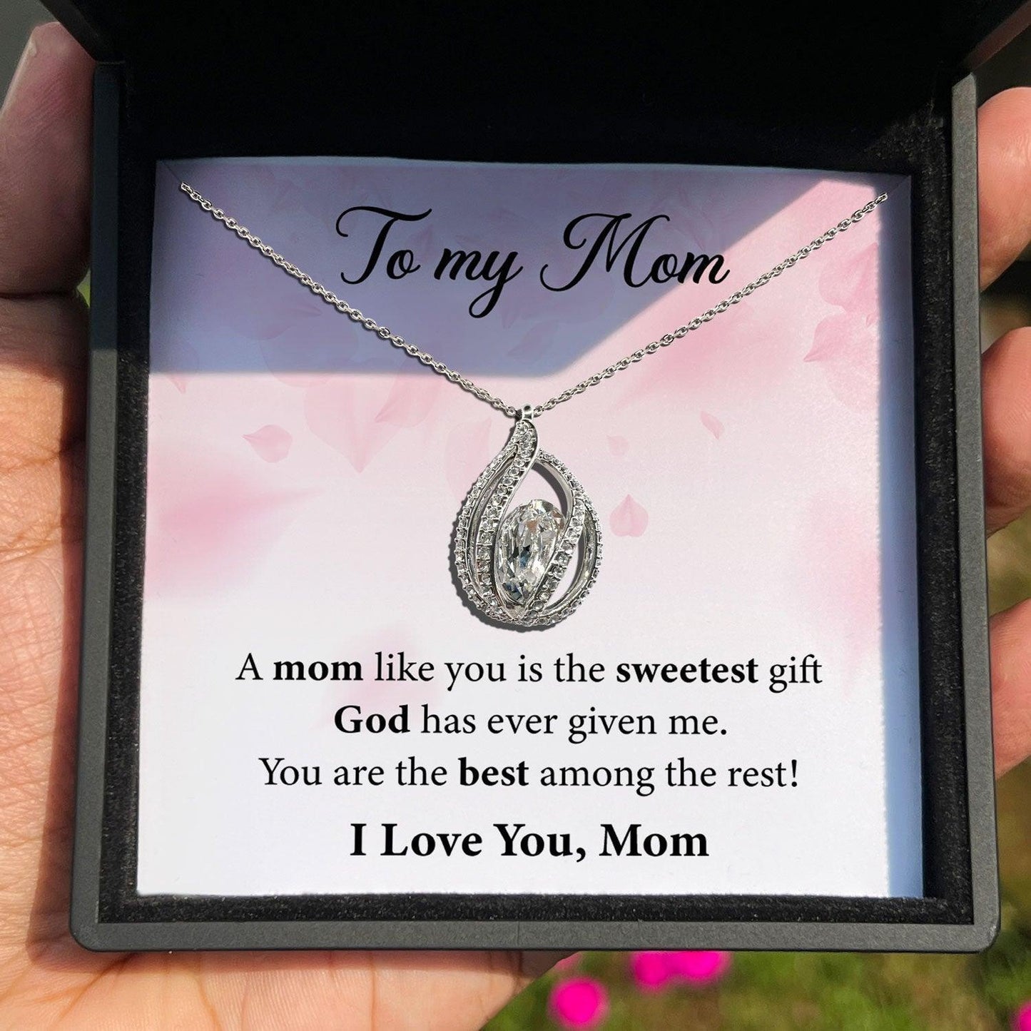 AllGifting, Birdcage Necklace For Women, Mom Gift Sterling Silver Birdcage Pendant Jewelry, Card22