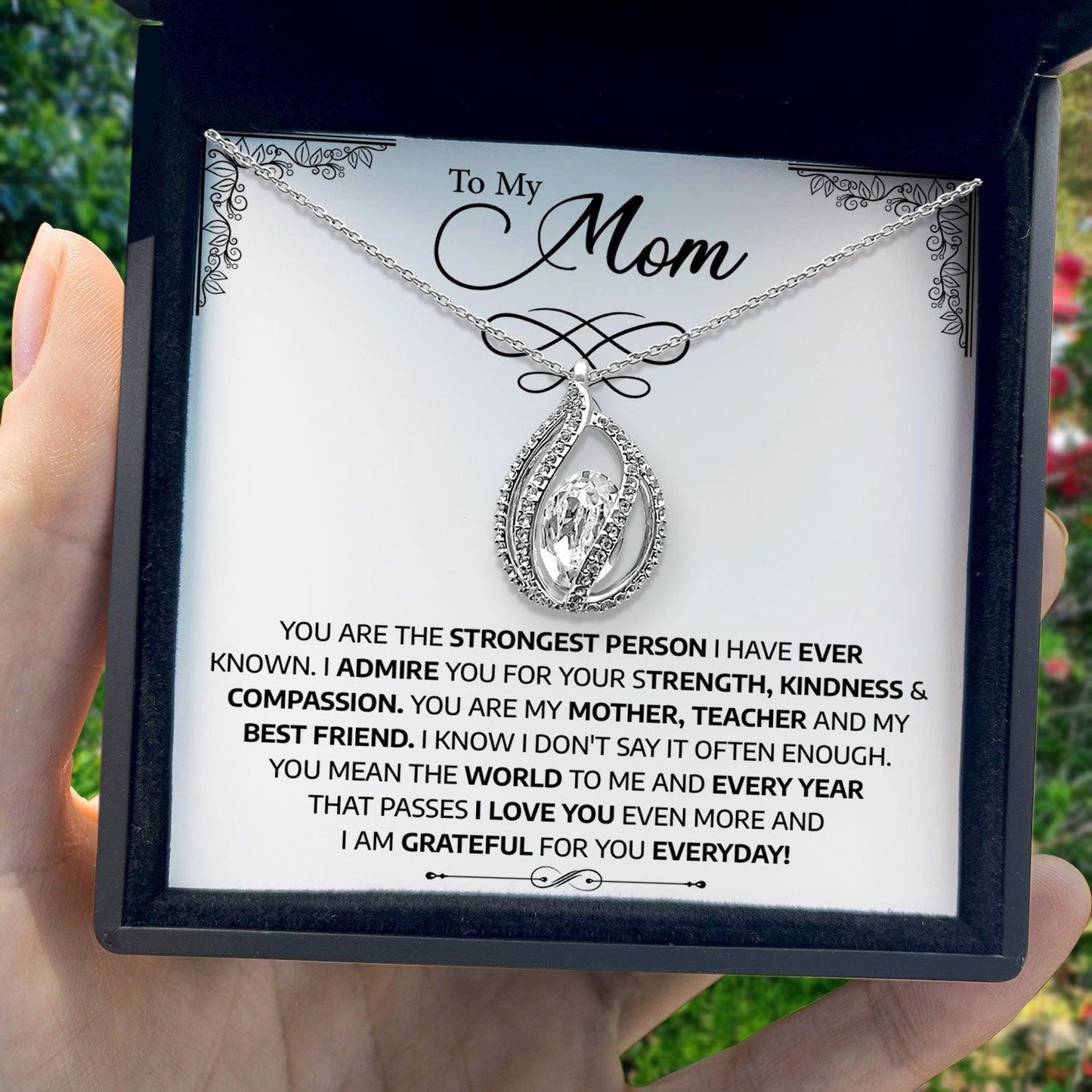AllGifting, Birdcage Necklace For Women, Mom Gift Sterling Silver Birdcage Pendant Jewelry, Card24