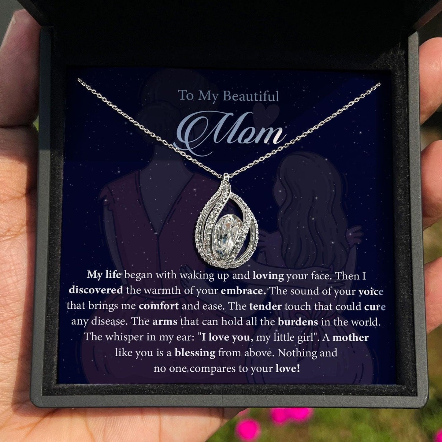 AllGifting, Birdcage Necklace For Women, Mom Gift Sterling Silver Birdcage Pendant Jewelry, Card3