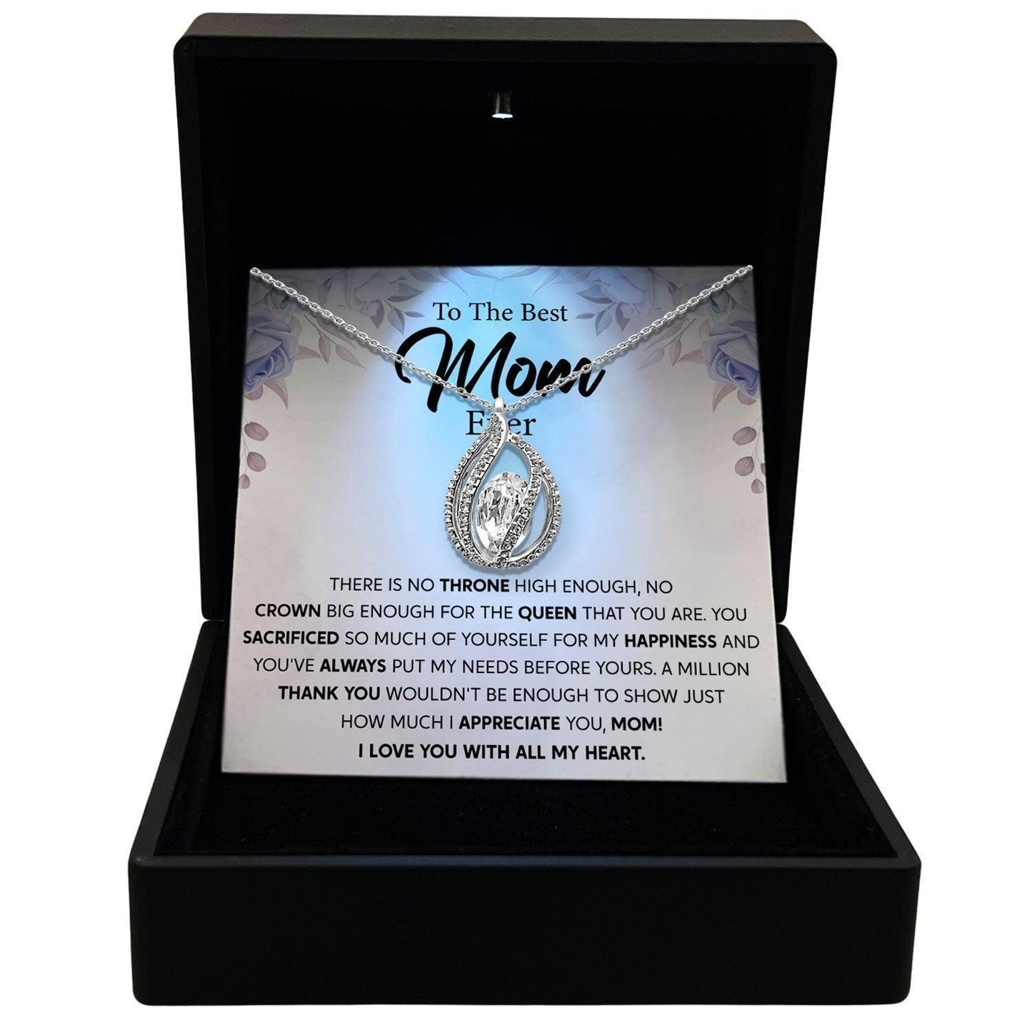 AllGifting, Birdcage Necklace For Women, Mom Gift Sterling Silver Birdcage Pendant Jewelry, Card7