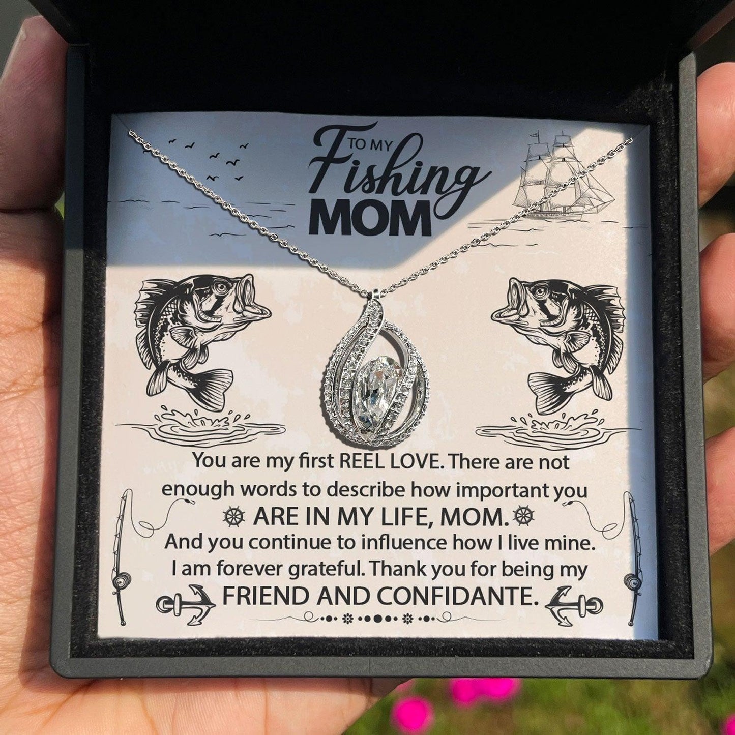AllGifting, Birdcage Necklace For Women, Mom Gift Sterling Silver Birdcage Pendant Jewelry, Card8