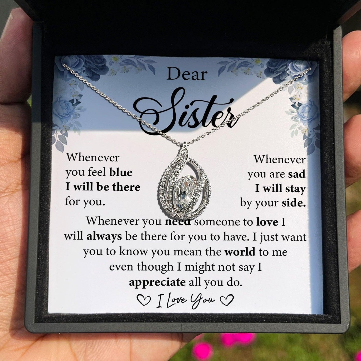 AllGifting, Birdcage Necklace For Women, Sister Gift Sterling Silver Birdcage Pendant Jewelry, Card1