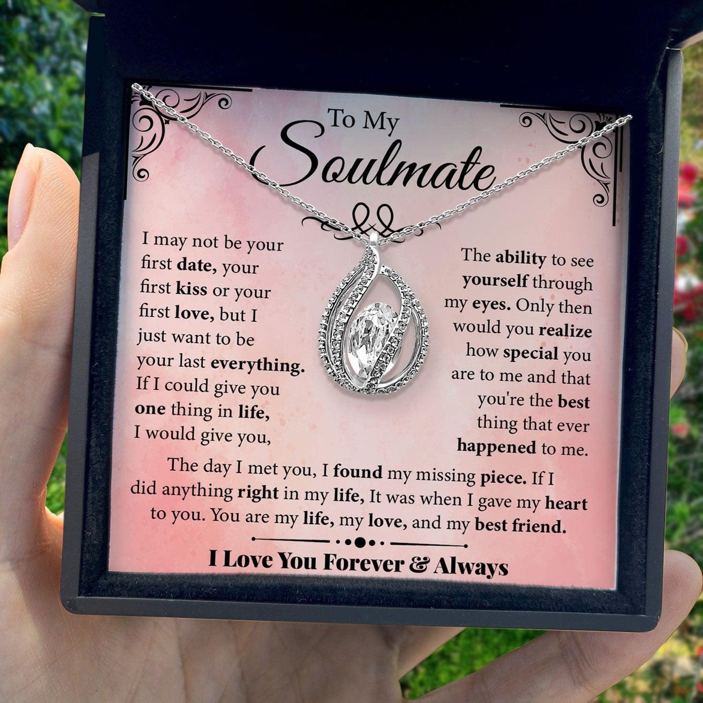 AllGifting, Birdcage Necklace For Women, Soulmate Gift Sterling Silver Birdcage Pendant Jewelry, Card11