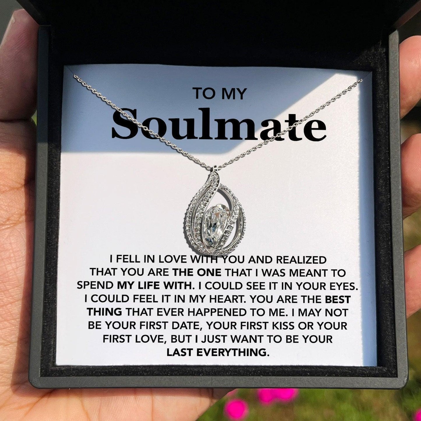 AllGifting, Birdcage Necklace For Women, Soulmate Gift Sterling Silver Birdcage Pendant Jewelry, Card12