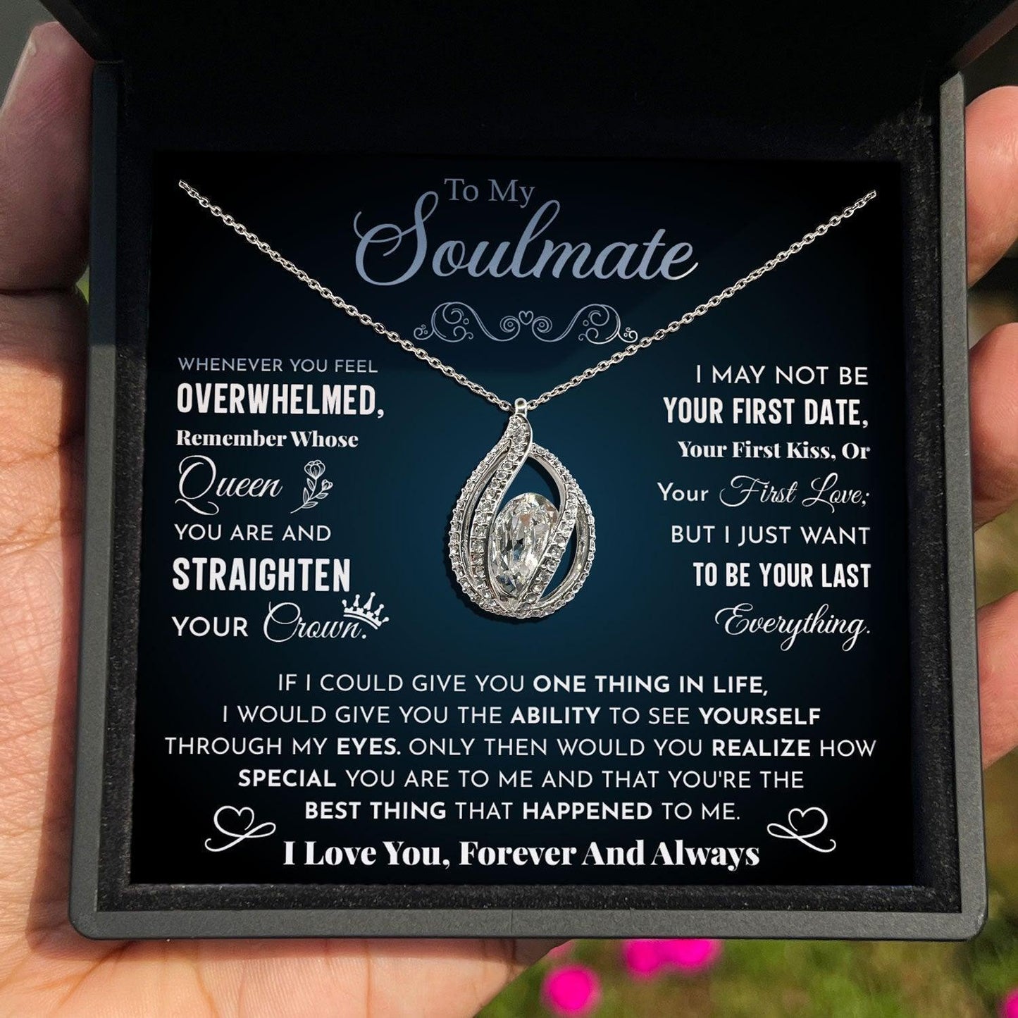 AllGifting, Birdcage Necklace For Women, Soulmate Gift Sterling Silver Birdcage Pendant Jewelry, Card13