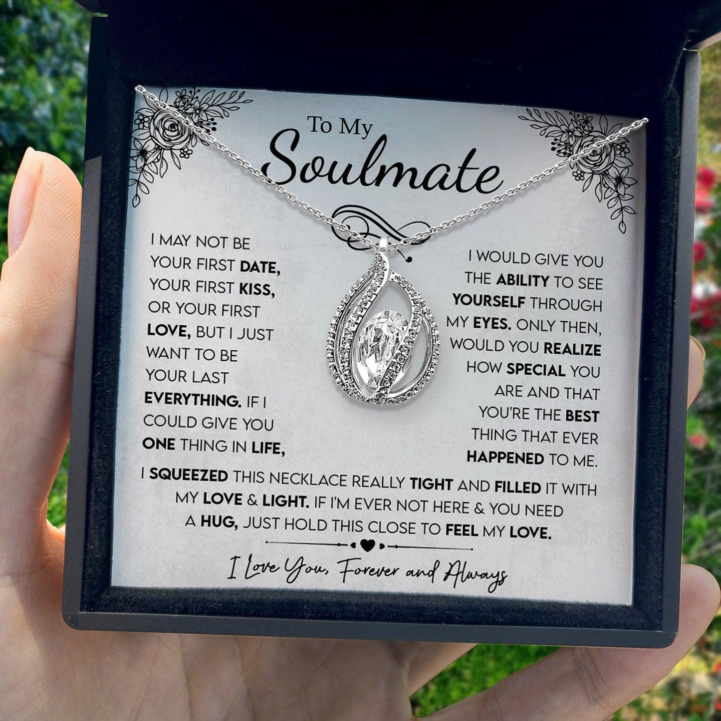 AllGifting, Birdcage Necklace For Women, Soulmate Gift Sterling Silver Birdcage Pendant Jewelry, Card16