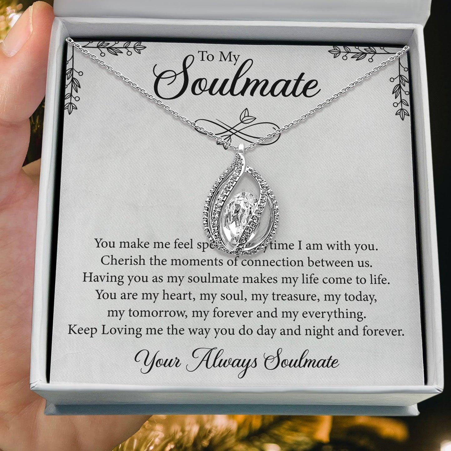 AllGifting, Birdcage Necklace For Women, Soulmate Gift Sterling Silver Birdcage Pendant Jewelry, Card18
