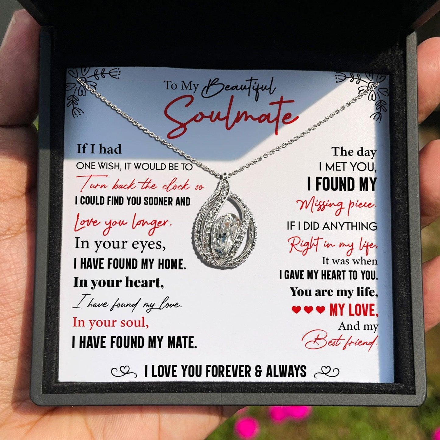 AllGifting, Birdcage Necklace For Women, Soulmate Gift Sterling Silver Birdcage Pendant Jewelry, Card4