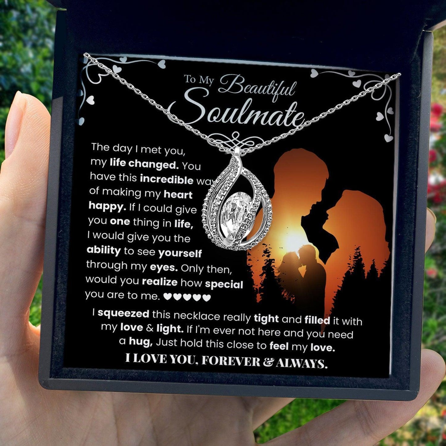 AllGifting, Birdcage Necklace For Women, Soulmate Gift Sterling Silver Birdcage Pendant Jewelry, Card5