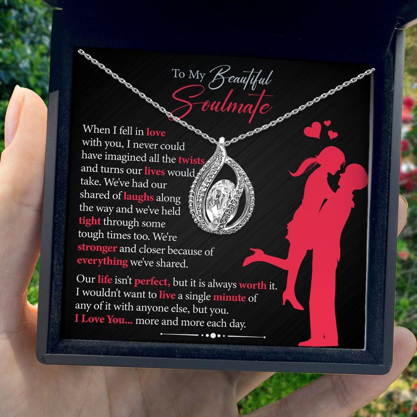 AllGifting, Birdcage Necklace For Women, Soulmate Gift Sterling Silver Birdcage Pendant Jewelry, Card6