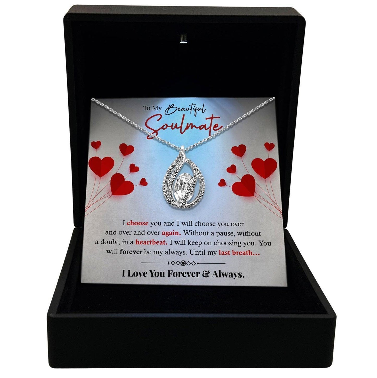 AllGifting, Women's Necklace, Orbital Birdcage Sterling Silver Birdcage Pendant Jewelry, Card1