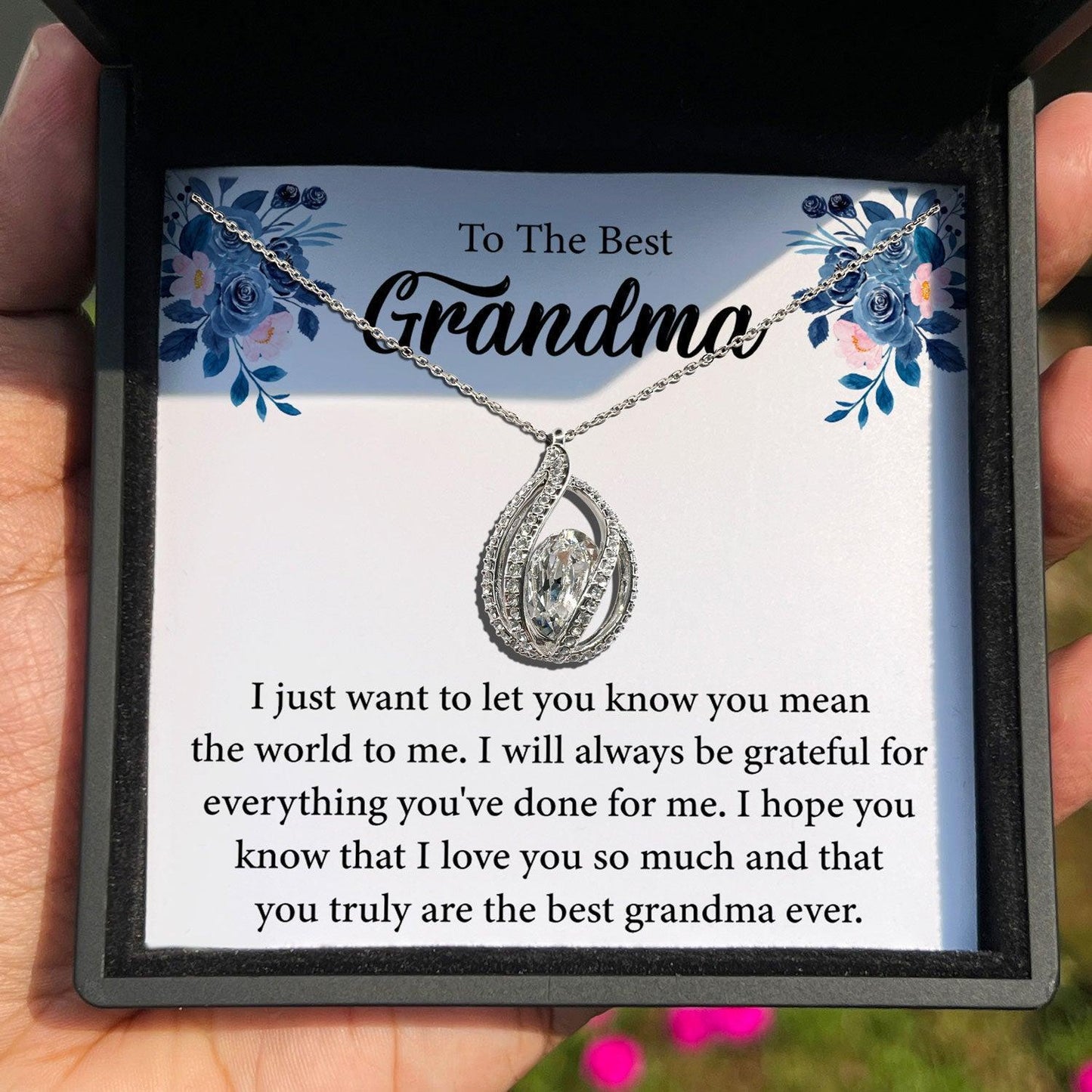AllGifting, Birdcage Necklace For Women, Sterling Silver Birdcage Pendant Jewelry, Card13