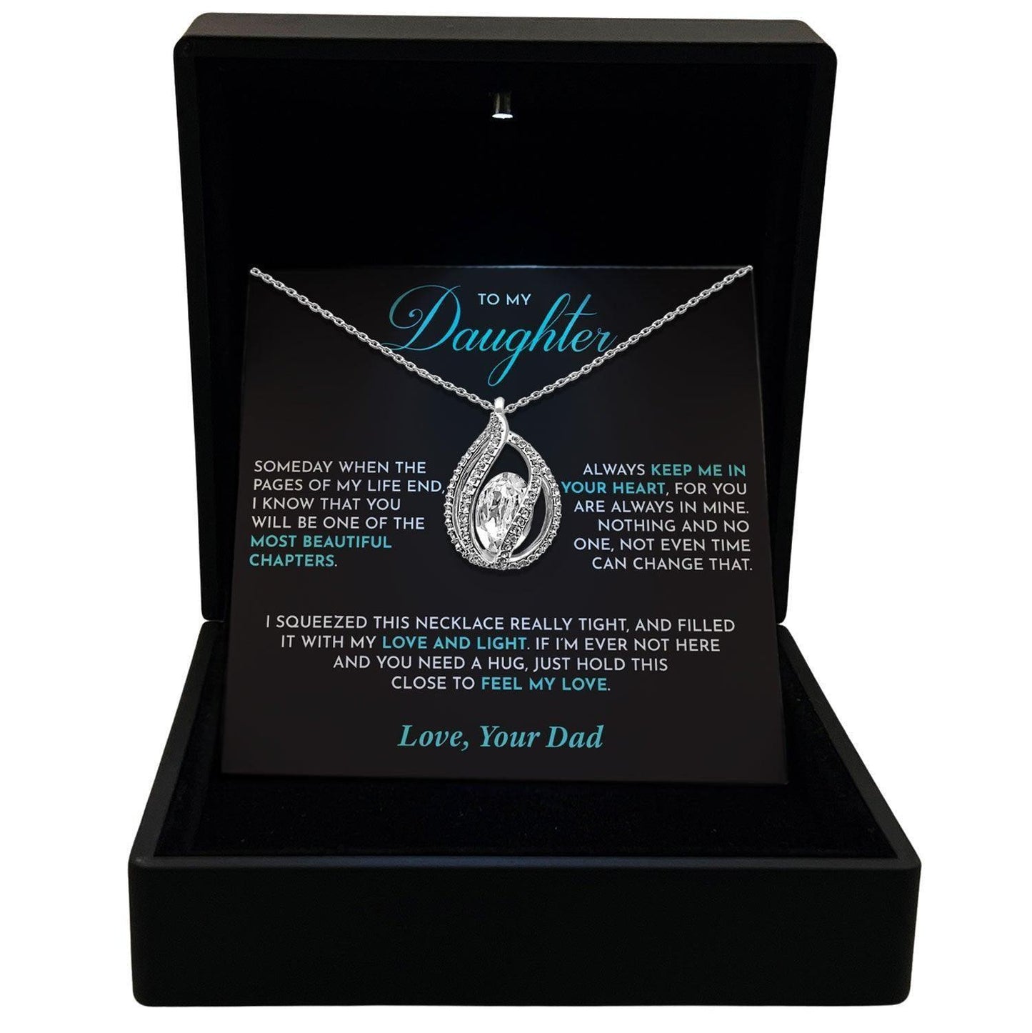 AllGifting, Women's Necklace, Orbital Birdcage Sterling Silver Birdcage Pendant Jewelry, Card2