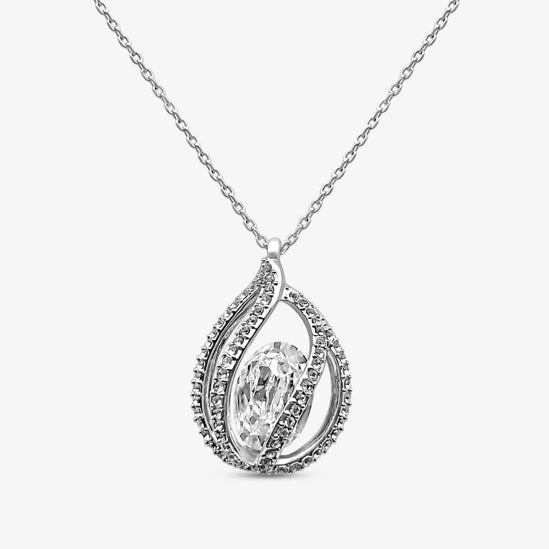 AllGifting, Birdcage Necklace For Women, Sterling Silver Birdcage Pendant Jewelry, Card24