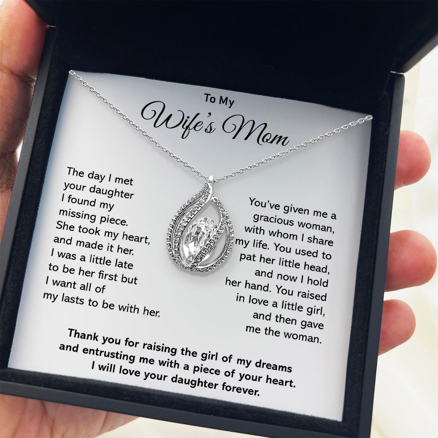 AllGifting, Birdcage Necklace For Women, Wife's Mom Gift Sterling Silver Birdcage Pendant Jewelry, Card19