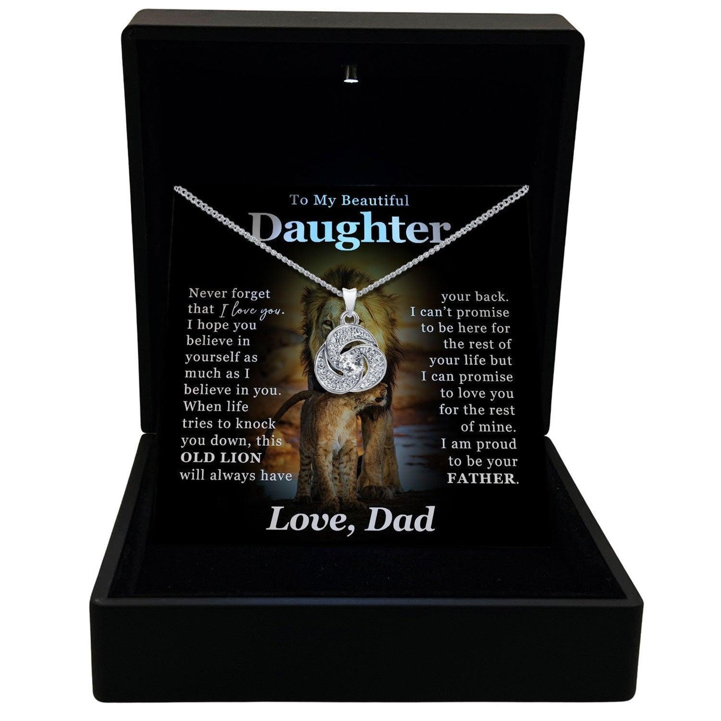 Women's Necklace Daughter Gift Pendant Jewelry, Card20