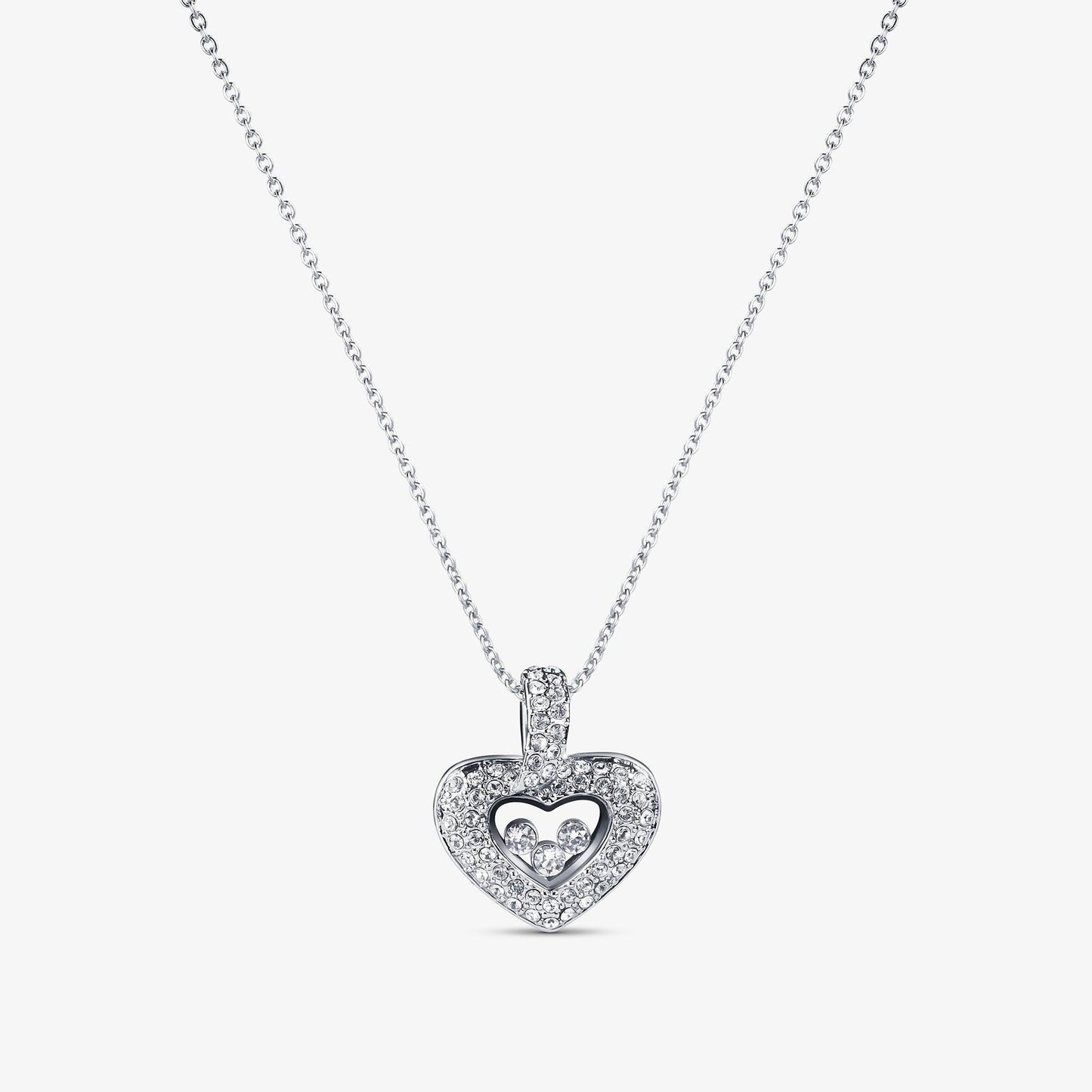 AllGifting, Floating Heart Necklace, Bonus Daughter Gift Sterling Silver Heart Pendant Jewelry, Card3