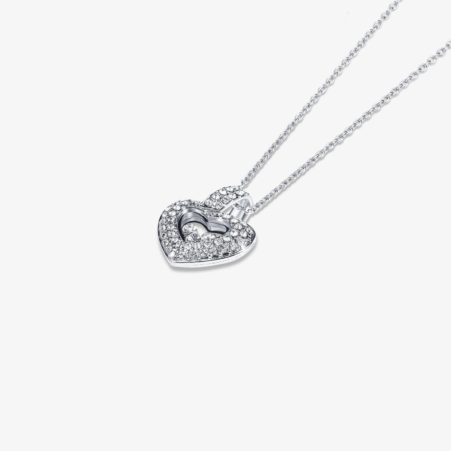 AllGifting, Floating Heart Necklace, Bonus Daughter Gift Sterling Silver Heart Pendant Jewelry, Card3