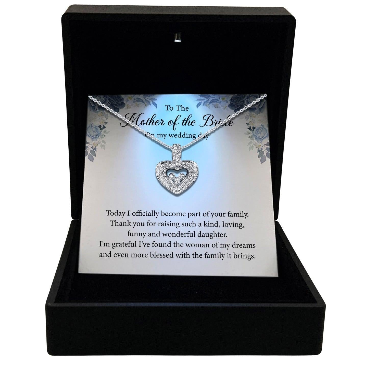 AllGifting, Floating Heart Necklace, Heart Sterling Silver Heart Pendant Jewelry, Card5