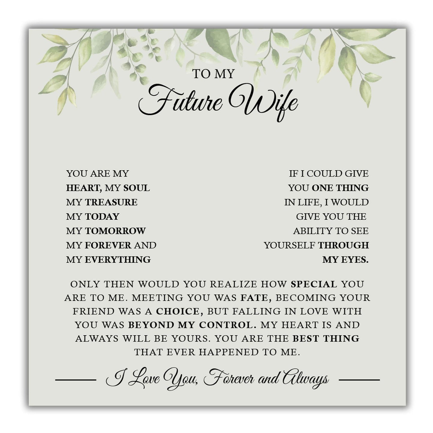 AllGifting, Floating Heart Necklace, Future Wife Gift Pendant Jewelry, Card11