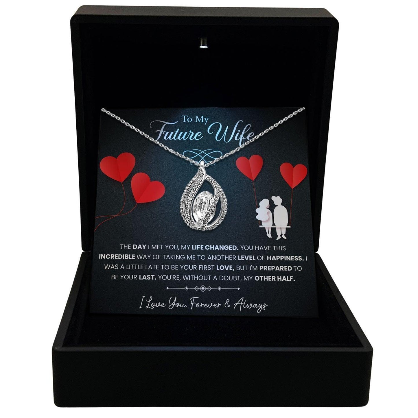 Women's Necklace Future Wife Gift Pendant Jewelry, Card6