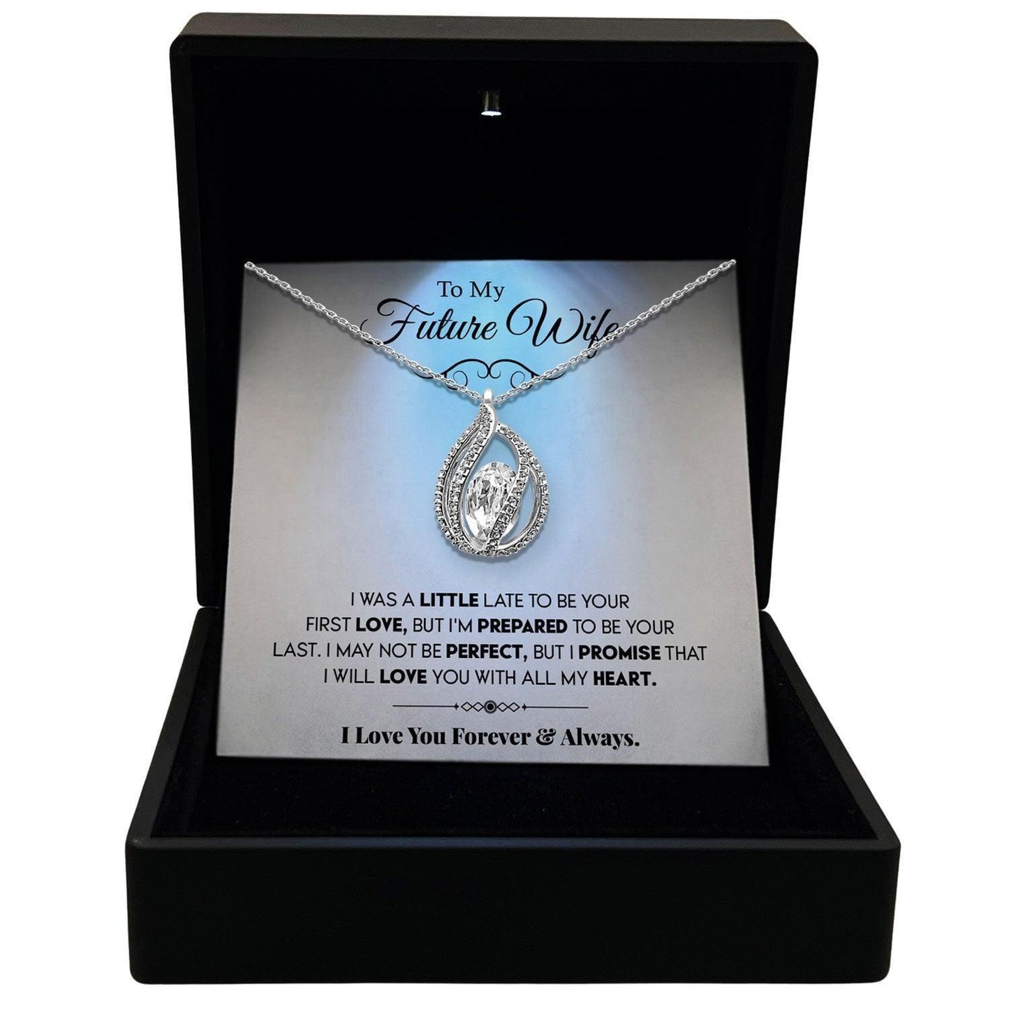 AllGifting, Birdcage Necklace For Women, Future Wife Gift Pendant Jewelry, Card8